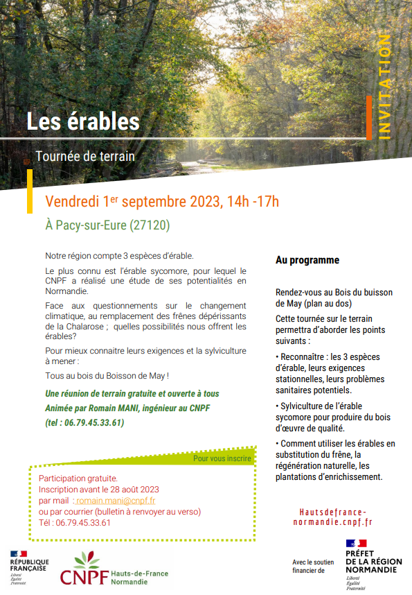 Réunion forestière du 1er septembre 2023