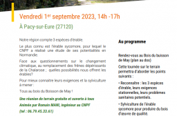 Réunion forestière du 1er septembre 2023