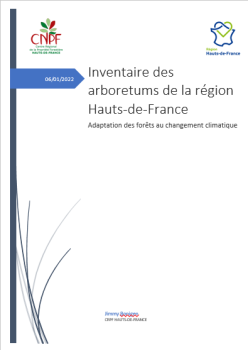 Page de garde synthèse arboretum en Hauts-de-France 2022